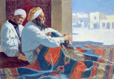 Les vendeurs de tapis, c.1915 - Feliks Michal Wygrzywalski